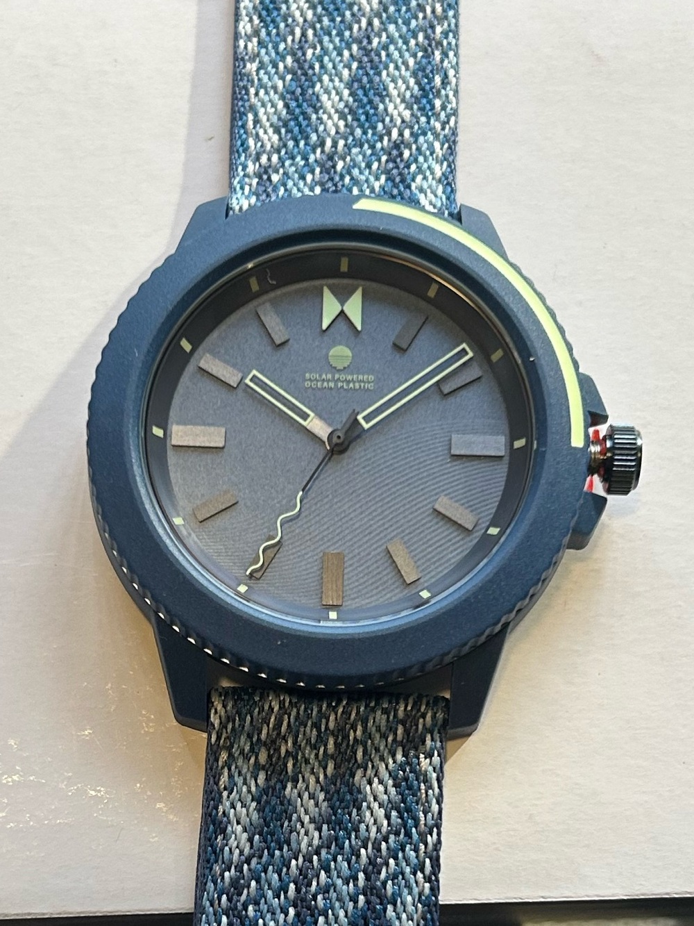 MVMT Ocean Plastic Edition Watch 45mm Pacific Blue Face & Fabric Band